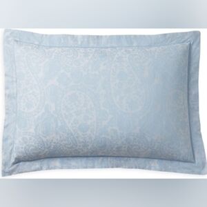 RALPH LAUREN Aubree Paisley Standard Shams, set of 2, Baby Blue